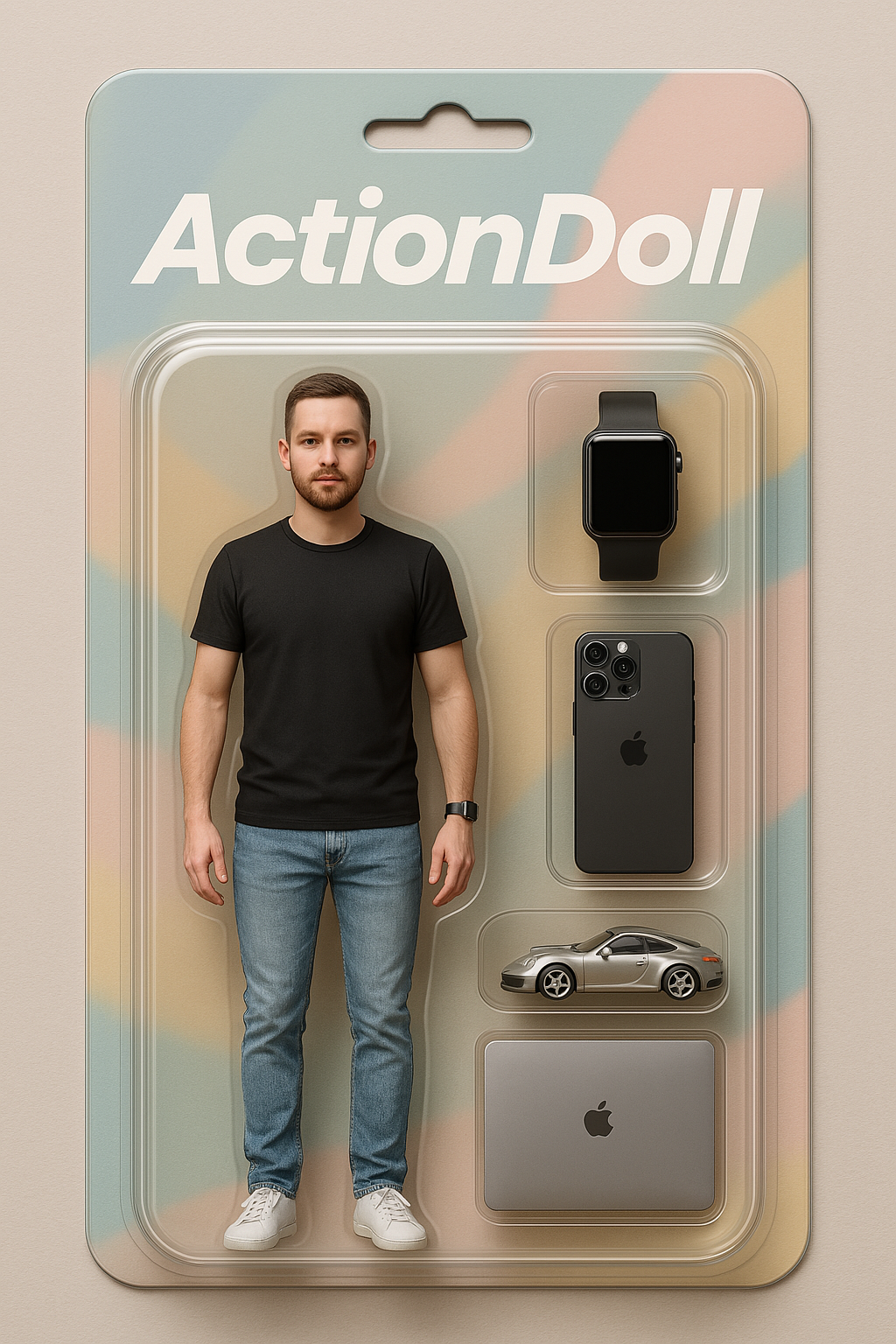 Egyedi Akciófigura Rólad - ActionDoll 4 kiegészítővel