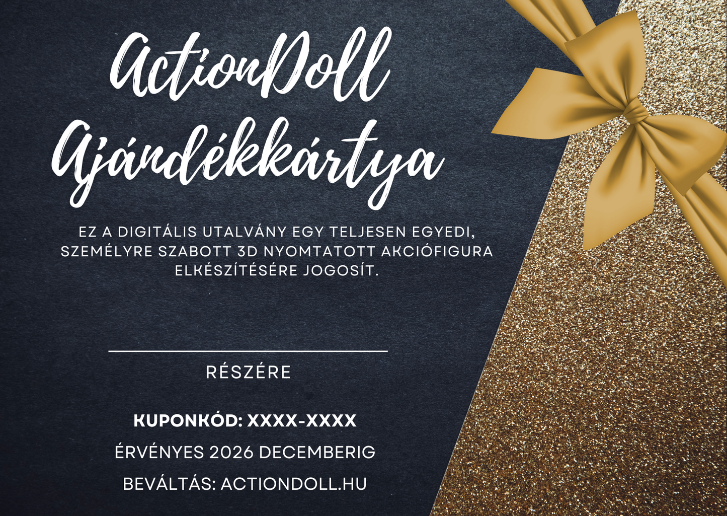 ActionDoll Ajándékkártya férfiaknak