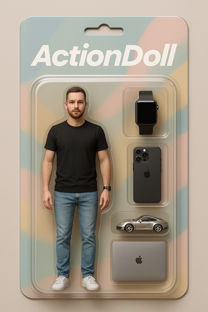 Egyedi Akciófigura Rólad - ActionDoll 4 kiegészítővel