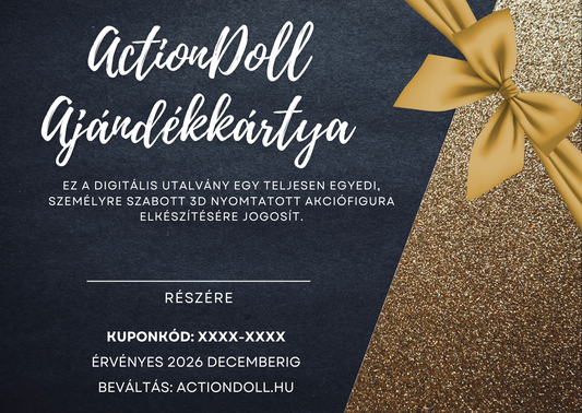 ActionDoll Ajándékkártya férfiaknak
